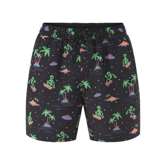 Men's Elastic Waist Swim Trunks Shorts 6" Inseam Beach Vacation 2-Pack Size 3XL - Picture 10 of 13